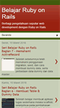 Mobile Screenshot of belajarrubyonrails.com